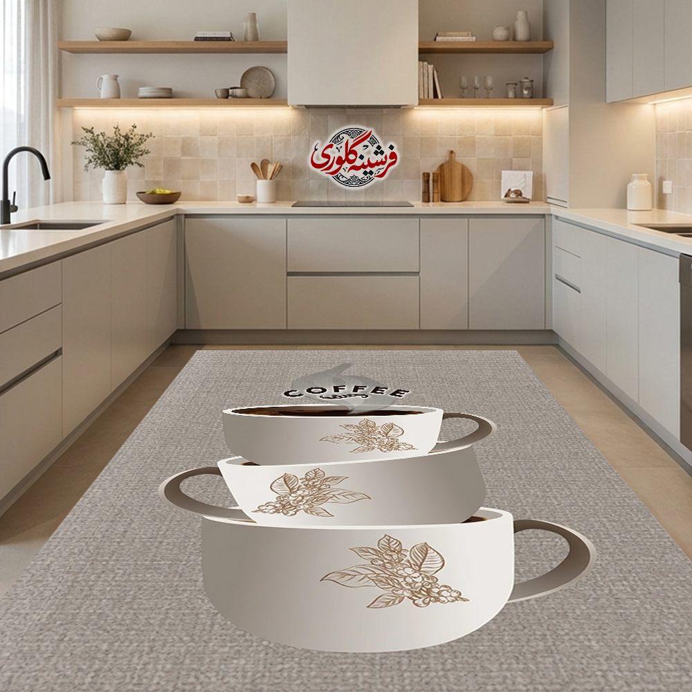 فرشینه مخمل ترک طرح آشپزخانه کد GK-0003